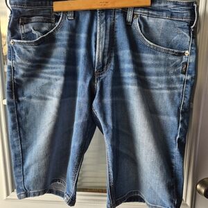 Silver Jeans Men's Faded Blue Denim Shorts